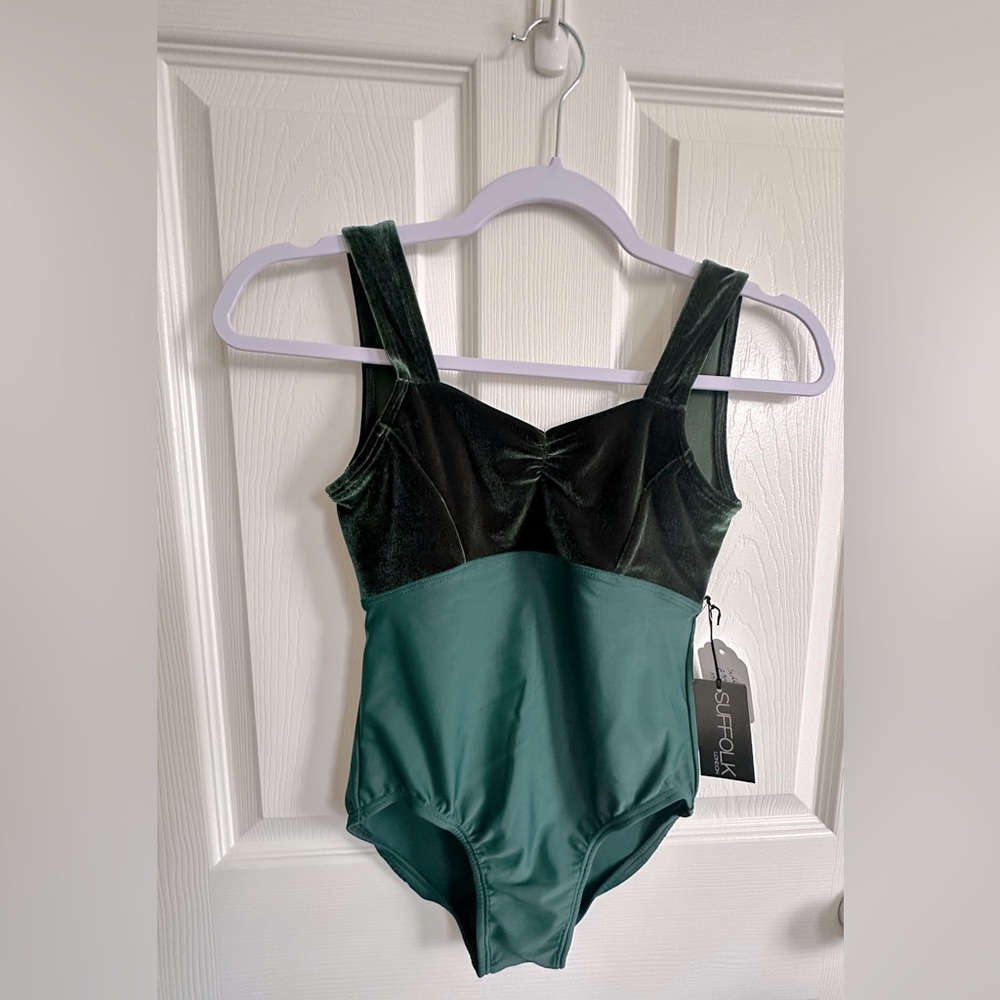 Suffolk Tank Leotard with Velvet Sweetheart Bodice
